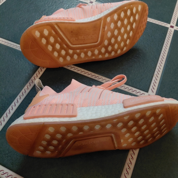 adidas Women's Peach Knit Lace-Up Sneakers - Picture 5 of 5